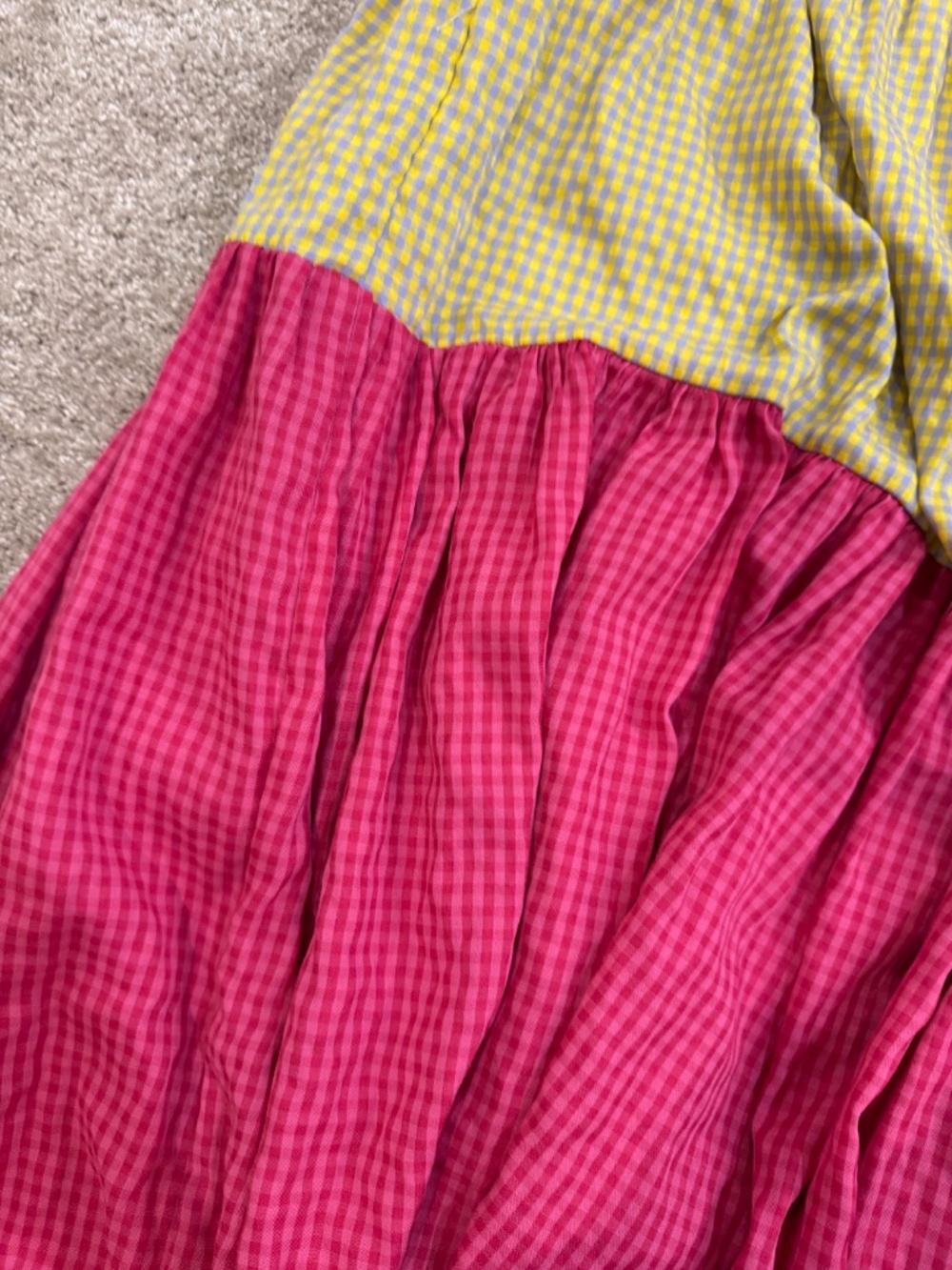 boutique midi dress, gingham print - Picture 2 of 8